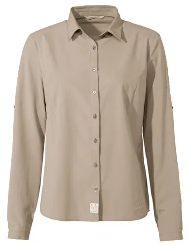 VAUDE Damen Bluse Wo Rosemoor LS Shirt IV - Outdoor Bluse für Damen, schnelltrocknend mit UV-Schutz 40 und natürlichem Mückenschutz, ideal für Wanderungen und Trekkingtouren