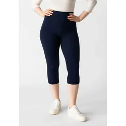 Les Lunes Leggings Luna 3/4 Leggings (Maya Leggings) Bambusviskose, 3/4 Länge, elastischer hoher Bund, bequeme Passform blau L