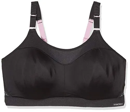 Triumph Damen Triaction Control Lite W01 EX Minimizer Sports Bra - Funktionsunterwäsche für High Impact Sportarten mit patentiertem Formbügel und ungepolsterten Minimizer Cups, die optisch um eine Cup Größe reduzieren – ideal für maximalen Komfort und Bewegungsfreiheit.