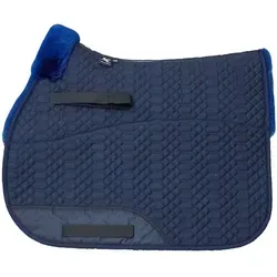 Engel Reitsport Lammfell Schabracke Schabra1 - Hochwertige Schabracke aus Merino Lammfell und Baumwolle, ideal für Druckentlastung und Hautschutz beim Reiten, perfekt für Dressur und Vielseitigkeit.