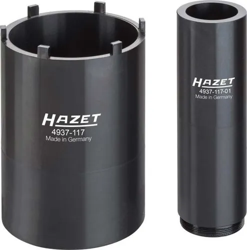Hazet Zapfenschlüssel-Satz 4937-117/2 - Werkzeugzubehör für MERCEDES-BENZ Actros, ideal für präzise Reparatur- und Wartungsarbeiten an der Hinterachse mit hoher Passgenauigkeit und stabiler Ausführung.