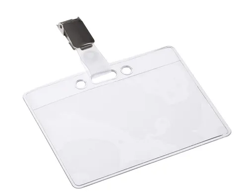 EUROPEL Namensschild oben offen mit Clip 60 x 90 mm 24 Stück