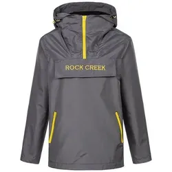 Rock Creek Damen Windbreaker Anorak D-474 grau XXL – Stylisch und Funktional - Hochwertiger Windbreaker aus 100% Polyester in Dunkelgrau. Ideal für den Alltag, mit praktischer Kapuze und langem Arm für optimalen Tragekomfort.