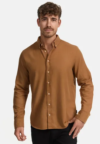 Indicode Langarmhemd Riverside Langarmhemd mit Button-Down-Kragen, Rubber