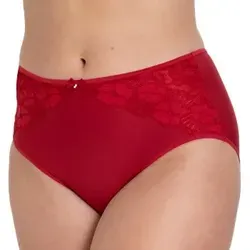 Miss Mary Jacquard and Lace Panty Rot 56 Damen