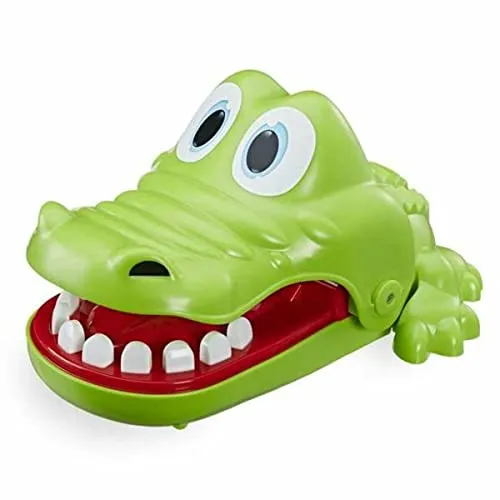 Hasbro Gaming Cocodrilo Sacamuelas (E4898175) - Gesellschaftsspiel für 2-4 Spieler, bietet spannenden Zahnarzt-Spaß ohne Batterien, ideal für Kinder ab 4 Jahren.