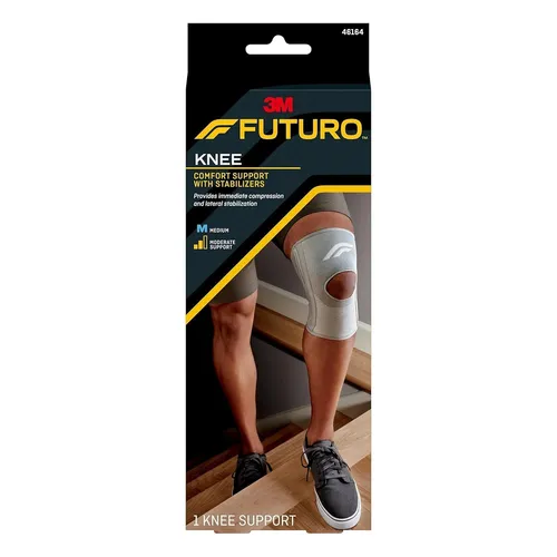 FUTURO Knieschiene grau elastisch Rotula frei für medizinische Anwendung Größe M