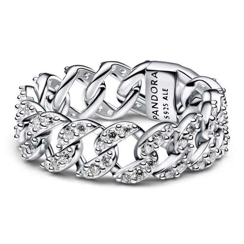 Pandora Kettenring für Damen Silber Pavé 193557C01-50 Ringgröße 50/15,9
