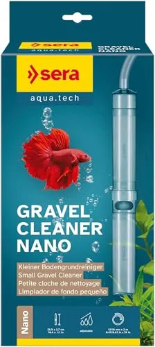 sera Gravel Cleaner Nano – Bodengrundreiniger für Nano-Aquarien - Effiziente Bodenreinigung für kleine Aquarien: entfernt Mulm aus Kies und Sand, verbessert die Wasserqualität und sorgt für ein gepflegtes Aquarium. Mit flexibler Bypassöffnung für schonende Reinigung ohne Beeinträchtigung der wichtigen Bakterien.