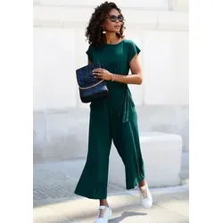 LASCANA Culotte-Overall mit Knotendetail - Eleganter Jumpsuit in petrol, perfekt für festliche Anlässe. Mit Knotendetail in der Taille und figurumspielender Passform für einen stilvollen Look.