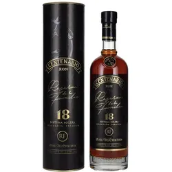 Ron Centenario 18 años Reserva de la Familia - Exklusiver Rum aus Costa Rica, 4- bis 18 Jahre gereift, mit Aromen von Vanille, Eiche und Gewürzen – perfekt für besondere Anlässe und ideal für Cocktails oder pur.