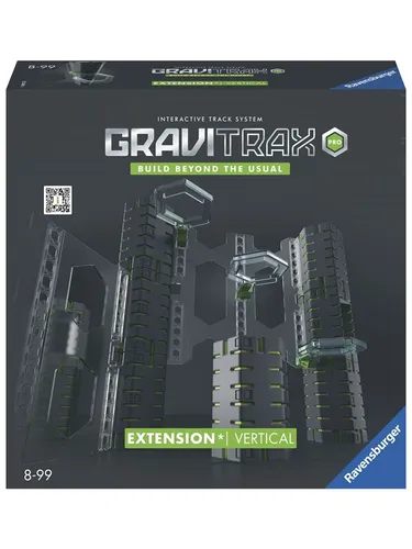 Ravensburger GraviTrax PRO Extension Vertical 22427 - Erweiterung für Kugelbahn, 32 Bauteile für kreative Strecken in mehreren Ebenen, ideales Geschenk für Kinder ab 8 Jahren