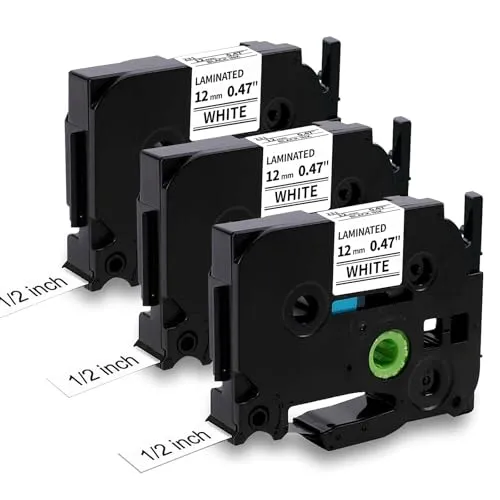 MarkField TZe-231 H107 H100LB Schriftband 12mm Kompatibel mit Brother P-touch Bänder TZe231 TZ 0.47 für Beschriftungsgerät PT-900 1000 1010 1080 H105 H75 H101 D210 D400 Cube Schwarz auf Weiß