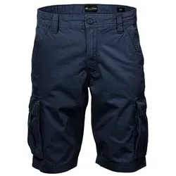 Amaci&Sons Cargoshorts SAUGET Herren Bermuda Shorts blau W30 - Bequeme Cargoshorts für Herren im Regular Fit mit seitlichen Eingrifftaschen und Cargo-Taschen. Ideal für Freizeitaktivitäten und den Sommer. Pflegeleicht und aus 100% Baumwolle.