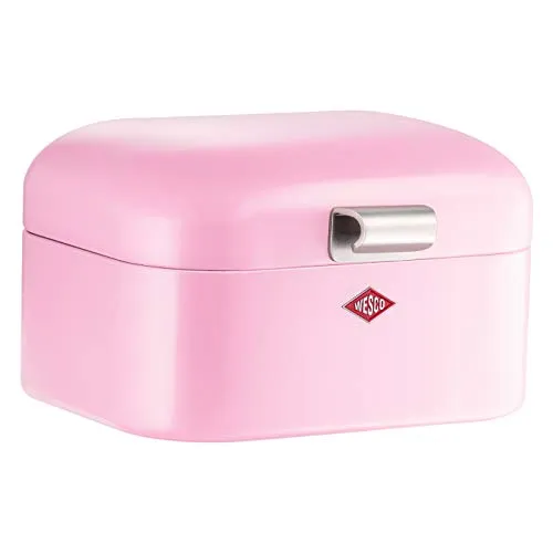 Wesco Mini Grandy Brotkasten in Rosa, 17 x 18 x 12 cm - Frischhaltedosen: Vielseitige Aufbewahrungsbox im Retro-Stil, ideal für Gebäck oder kleine Utensilien. Stabil, mit Lüftungslöchern und in bunten Farben erhältlich.
