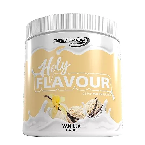 Best Body Nutrition - Holy Flavour - Geschmackspulver - Vanilla - 90 g Dose - Aromapulver zur Verfeinerung von Speisen und Getränken mit Vanillegeschmack
