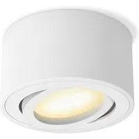 SSC-LUXon Celi-1WM LED Aufbauspot Schwenkbar Dimmbar Weiß Rund mit LED Modul Warmweiß