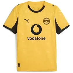 PUMA Borussia Dortmund 25/26 Cup Trikot Herren - Fußball-Fanartikel, inspiriert von der BVB-Mannschaft von 1965/66 – ein Retro-Trikot mit stilvollem Print und historischem Wappen für wahres Selbstbewusstsein.