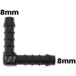 WamSter® L 90° Schlauchverbinder Pipe Connector 8mm Durchmesser