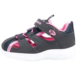 KangaROOS KI-Rock Lite EV Sandale - Sandalen für Mädchen mit leichtem Kunstleder-Obermaterial, atmungsaktiven Mesh-Einsätzen und verstärkter Schuhspitze für optimalen Schutz. Ideal für unwegsames Gelände und einfach an- und auszuziehen dank Klettverschluss.