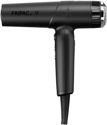 Fripac V Haartrockner Schwarz mit Ionen Technologie - Profi-Haartrockner in elegantem Schwarz, ausgestattet mit Ionen-Technologie für schnellere Trocknung und weniger Frizz.