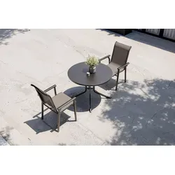 KETTLER Garten-Essgruppe BasicPlus 2026 – Elegantes Design - Moderne Garten-Essgruppe aus Aluminium/Textilene mit klappbarem Tisch und ergonomischen Sesseln. Ideal für Terrasse oder Balkon, pflegeleicht und platzsparend. Genießen Sie stilvolle Outdoor-Momente!