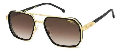 Carrera Sonnenbrille CARRERA 1069/S I46/86 - Sportbrille für Unisex Erwachsene mit geometrischem Design, matt schwarzem Stahlrahmen und UV400 Schutz für optimale Augenpflege beim Sport.