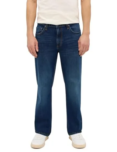 MUSTANG Herren Stretch Jeans Big Sur Regular Fit - Bequeme Herrenjeans im Straight Fit mit zwei Front- und Gesäßtaschen. Hochwertige Baumwoll-Mischung für optimalen Tragekomfort und Bewegungsfreiheit. Ideal für den täglichen Einsatz.
