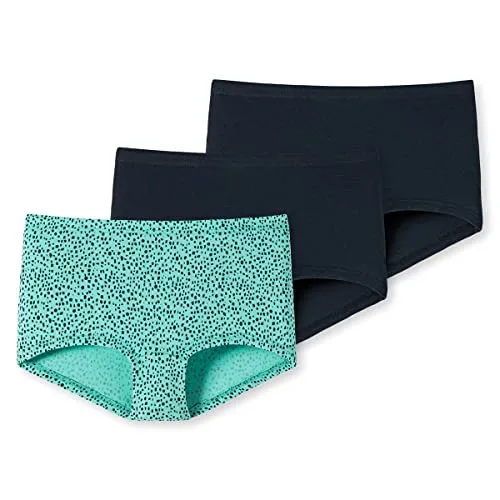 Schiesser Mädchen 3 PACK Unterwäsche Shorts - Unterhosen für Mädchen im praktischen Dreierpack, aus 95/5 Organic Bio Baumwolle mit weichem Bündchen für höchsten Tragekomfort ohne Zwicken.