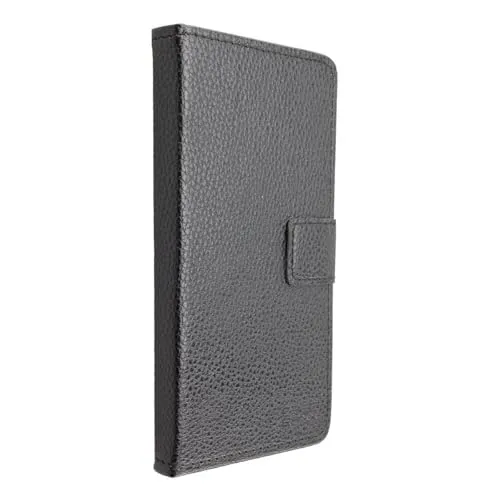 caseroxx Bookstyle Handytasche für Doro 8035 in schwarz – Klapphülle aus Kunstleder mit Kreditkartenfächern, Magnetverschluss, Standfunktion & Rundumschutz für Display und Gehäuse