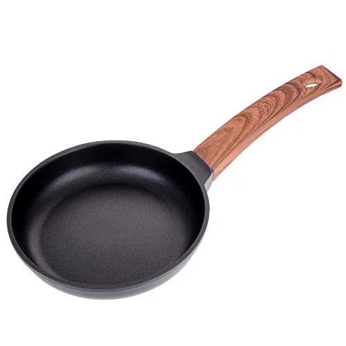 GRÄWE Bratpfanne aus Aluguss, Ø 20 cm, mit 3-facher Greblon C3 Antihaft-Beschichtung, Induktionsgeeignet, Serie Alu-Line