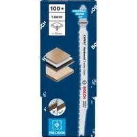 Expert Stichsägeblatt T 308 BF ''Hardwood 2-side clean'' - 100 Stück - Sägeblätter für Holz und Laminat, max. Schnitttiefe 50 mm, ideal für präzise und saubere Schnitte in großen Mengen.