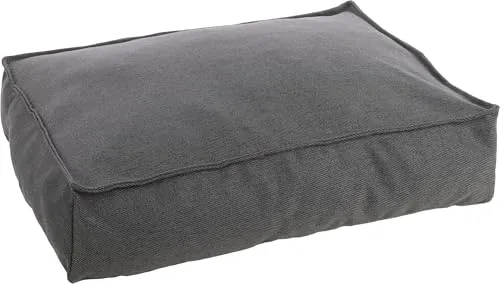 Flamingo Orthopädisches Hundebett Baldar – Ergonomisches Kissen für Hunde, 80 cm, Dunkelgrau - Kissen für Hunde mit orthopädischer Füllung, reduziert Gelenkdruck und sorgt für maximalen Schlafkomfort. Ideal für ältere Hunde oder mit Gelenkbeschwerden!