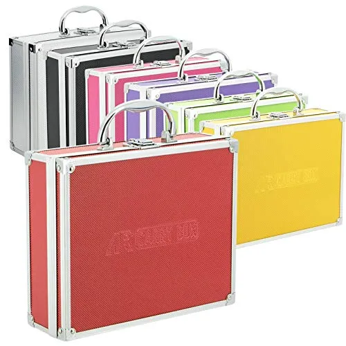 ECI Tools Aluminium Werkzeugkoffer Rot mit Schaumstoffeinlage 560027 - Robuster Werkzeugkoffer aus Aluminium mit individuell anpassbarer Schaumstoffeinlage für optimalen Schutz. Ideal für den Transport von Werkzeug, Messinstrumenten und mehr. Kompakt und leicht, perfekt für Profis und Hobbyisten.
