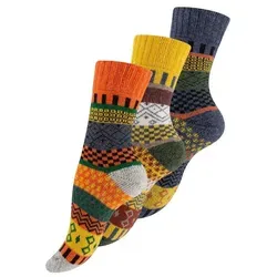Vincent Creation® Socken (3-Paar) Hygge Socken mit Wolle bunt 35-38