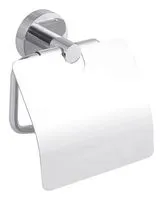 Smooz Toilettenpapierrollenhalter mit Deckel - selbstklebend, bohrfreie Montage und modernes Design