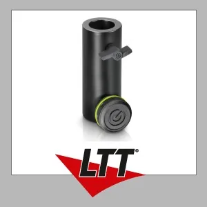 Gravity SF 36 T28 F Reducer Flange - Lichtständer & Traversen, Reduzierflansch für 35mm Lautsprecherstative, ermöglicht die Verwendung von 36mm auf 28mm TV Zapfen, robust und schwarz lackiert.