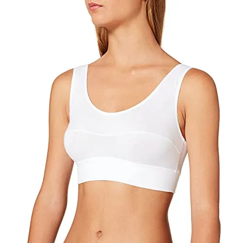 CALIDA Elastic Bustier Damen - Funktionsunterwäsche aus atmungsaktiver Baumwolle, mit formstabiler Schnittführung und breitem, bequemen Softbund für optimalen Tragekomfort.