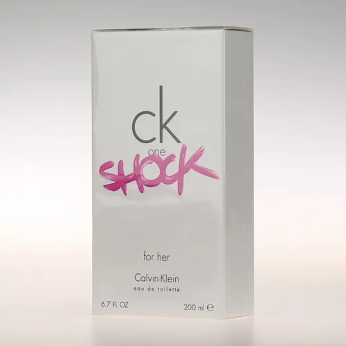 Calvin Klein CK One Shock for Her Eau de Toilette 200 ml - Damenduft mit süßlich-blumiger Note, ideal für junge Frauen, die das Leben und Partys lieben. Verführerische Kombination aus Mohnblume, Brombeere und Vanille.