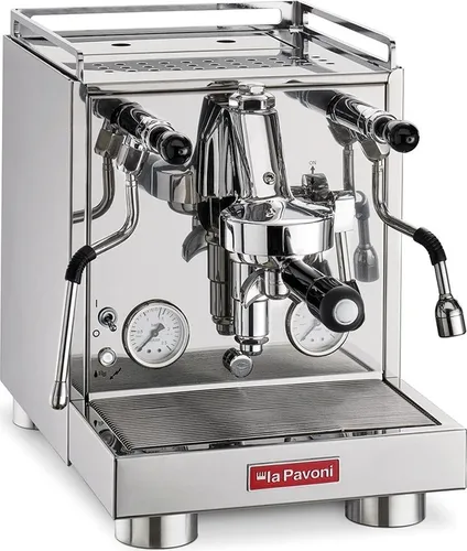 La Pavoni New Cellini Evolution Siebträgermaschine - Hochwertige Siebträgermaschine mit elegantem Design, ideal für Kaffeeliebhaber, die perfekten Espresso genießen möchten.