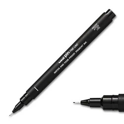 Pigmentliner PIN - 0,05 mm uni-ball 005200, schwarz