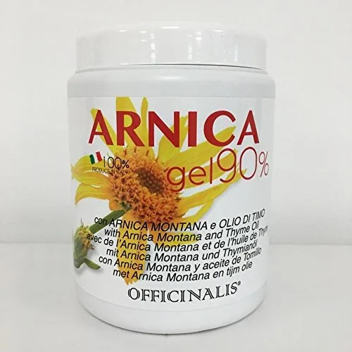 Officinalis Arnica Gel 90% - 1l, Entzündungshemmendes Gel gegen Trauma, Muskelschmerzen und Verstauchungen, 1000 ml, Unisex, Aktive Menschen, Sportler, Naturliebhaber, Erwachsene