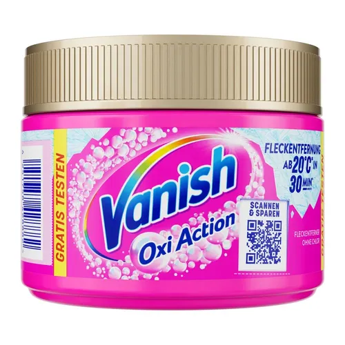 Vanish Oxi Action Wäsche Booster Pulver 250g - Effektiver Fleckentferner für Stoffe, der selbst hartnäckige Verschmutzungen mühelos löst und Ihre Wäsche strahlend rein erstrahlen lässt.