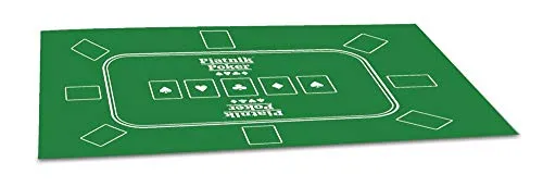 Piatnik 30963 - Poker Tischauflage 60 x 90 cm, ideal für spannende Pokerabende in grün