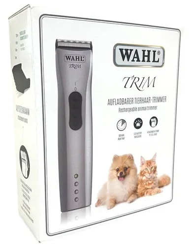 Wahl Super Trimmer Tierhaarschneidemaschine 1592-0485 - Hochwertige Tierhaarschneidemaschine für präzises Trimmen, kabelloser Betrieb für flexibles Arbeiten und einfache Handhabung.