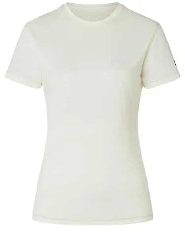 Super.Natural W SIERRA140 Tee fresh white (620) L - Outdoor & Funktionsshirts für Damen, ideal für Wandern und Freizeit, mit Merinowolle für optimale Thermoregulation und Geruchsabwehr.