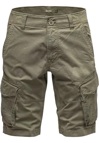 REPUBLIX Herren Cargoshorts R7035 - Olive Regular Fit W30 - Modische Cargoshorts für Herren im Regular Fit, ideal für den Sommer. Robuste Qualität und praktische Taschen machen sie zum perfekten Begleiter für Freizeitaktivitäten.