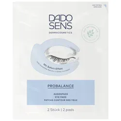 DADO SENS DERMACOSMETICS PROBALANCE AUGENPADS 4X2 St - Arzneimittel für empfindliche Haut, ideal gegen Schwellungen und Rötungen. Mit pflanzlichem Glykogen und Hyaluronsäure für langanhaltende Feuchtigkeit und Erholung der Augenpartie.