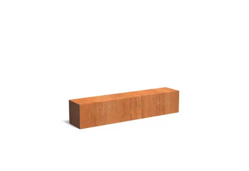 Adezz Sitzbank Adezz Sockel Corten-Stahl Gartendeko Gartenbank Bank Sitzfläche bis