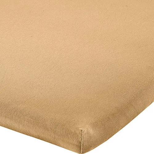 Erwin Müller Topper-Spannbettlaken Freising - Beige, 120x200 cm - Hochwertiges Elasthan-Jersey-Stretch Spannbettlaken von Erwin Müller. Ideal für Topper mit 8-10 cm Höhe. Mit bügelfreier und antipilling Ausführung für perfekten Schlafkomfort.